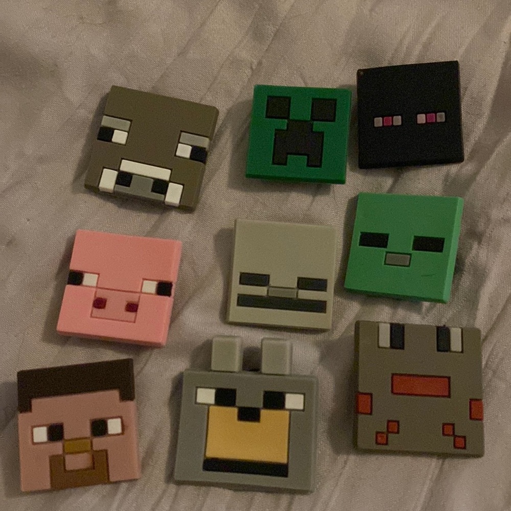 9PC set of Minecraft Gamer Jibbitz croc shoe charms - Picture 2 of 3